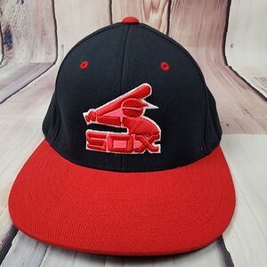 Chicago White Sox Pacific Headwear Classic Logo Baseball Hat SM-MD Flex-fit